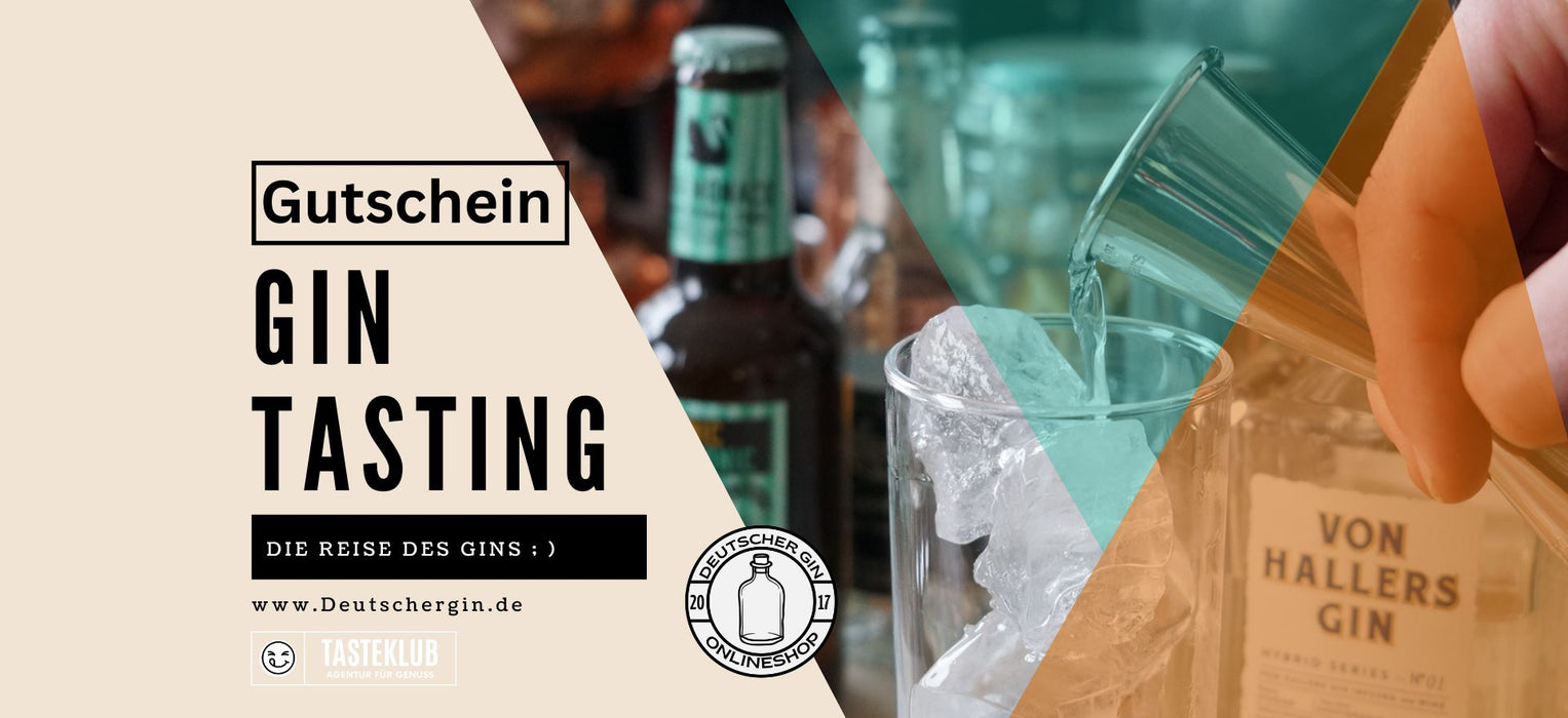 Der Gutschein von DeutscherGin.de - Dein Gin Tasting - Deutschergin - DeutscherGin.de