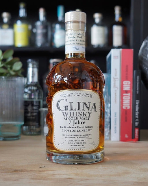 Glina Whisky Single Malt 7 Jahre ex Bordeaux Fass - Deutschergin - 4280001494015 - Glina Destillerie